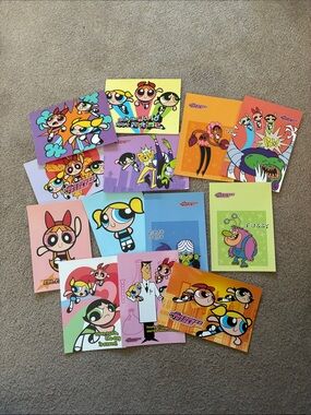 Year 2000 Powerpuff Girls Collector Postcards - Total Of 13